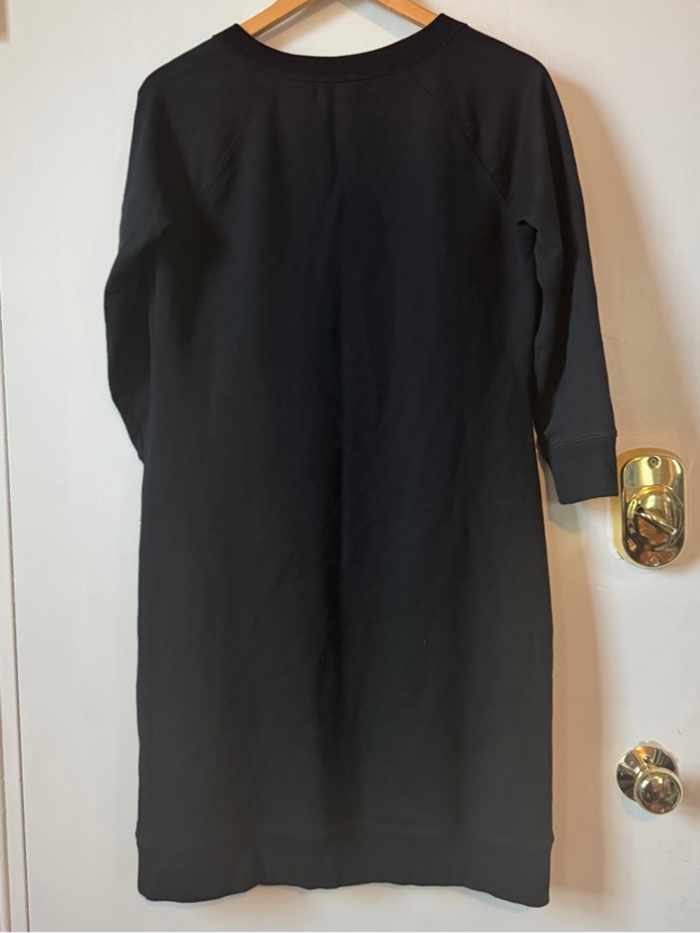 Ralph Lauren Black Sweatshirt Dress with Red Trim - Picture 6 of 7